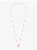 Boucheron Serpent Boheme extra-small rose-gold pendant with pink quartz diamond (British brand)