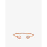 Serpent Boheme 18ct rose-gold, 0.33ct brilliant-cut diamond and 1.36ct pink quartz bracelet - 16cm