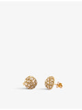Ritika Ravi polki diamond earrings 3.29ct, 18ct yellow gold - British product