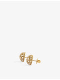 Ritika Ravi polki diamond earrings 3.29ct, 18ct yellow gold - British product