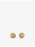 Ritika Ravi polki diamond earrings 3.29ct, 18ct yellow gold - British product