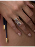 Ritika Ravi 18ct gold rose-cut sapphire ring, UK version