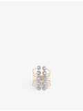 Ritika Ravi 18ct gold rose-cut sapphire ring, UK version
