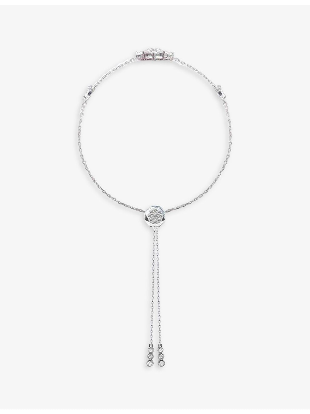 CARAT London sterling silver bracelet with cubic zirconia - British product