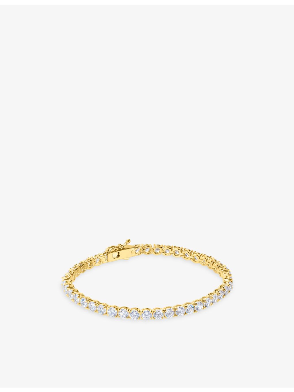 CARAT London gold-plated vermeil tennis bracelet 9.5ct cubic zirconia, UK version