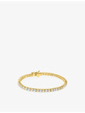 CARAT London Vianne tennis bracelet gold vermeil with cubic zirconia, UK version