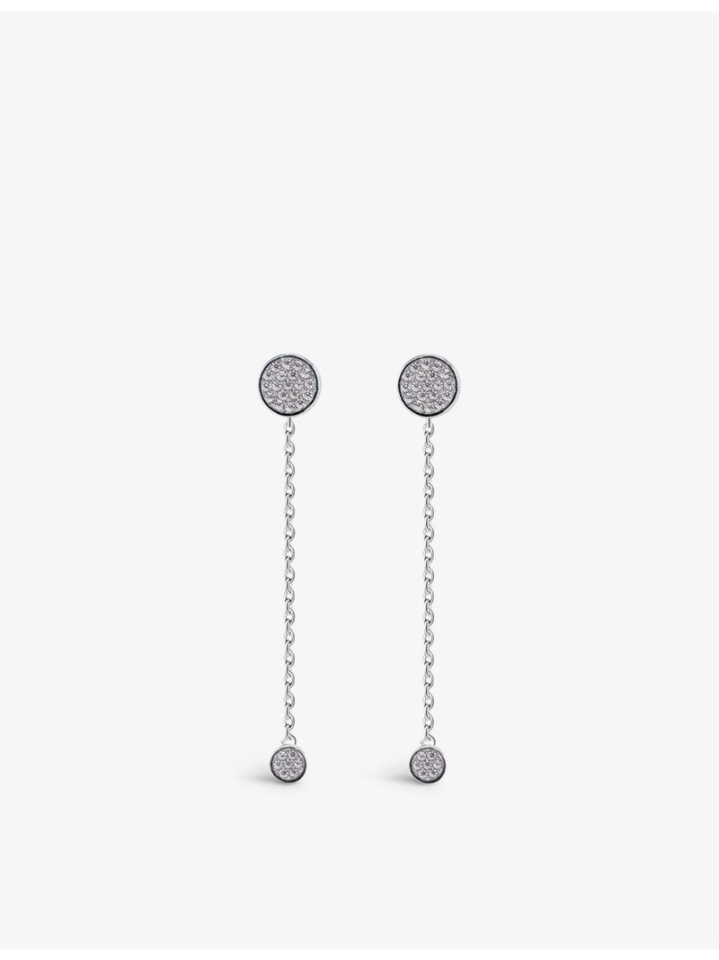 CARAT London Gala sterling silver and cubic zirconia drop earrings, UK version