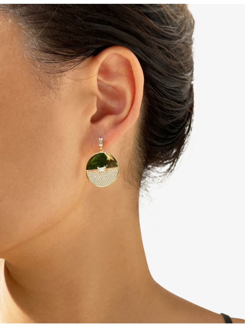 CARAT London Sula vermeil earrings with cubic zirconia, imported from the UK