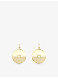 CARAT London Sula vermeil earrings with cubic zirconia, imported from the UK