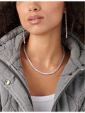 CARAT London sterling silver and cubic zirconia necklace, imported from the UK