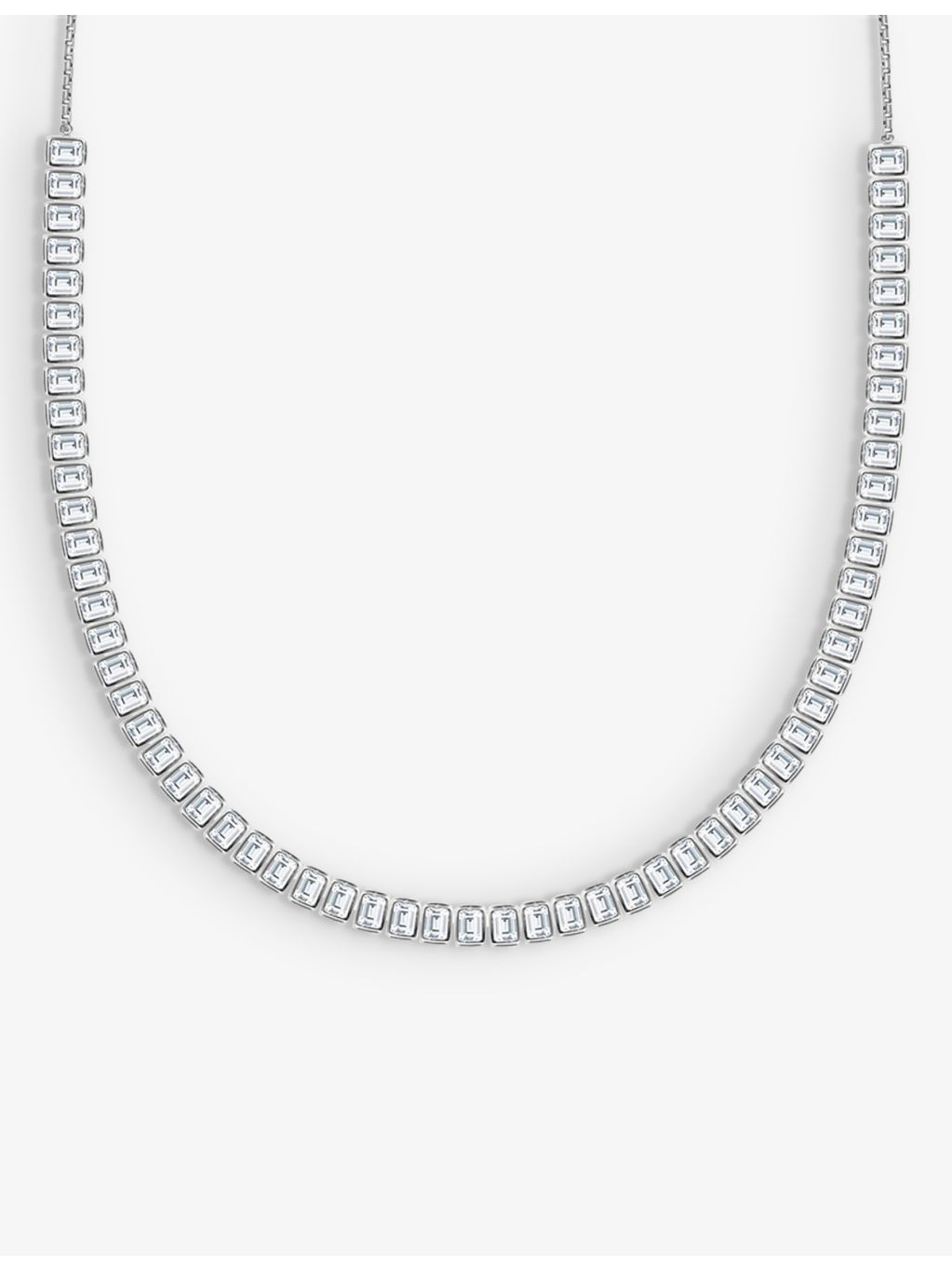 CARAT London sterling silver and cubic zirconia necklace, imported from the UK