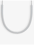 CARAT London sterling silver and cubic zirconia necklace, imported from the UK