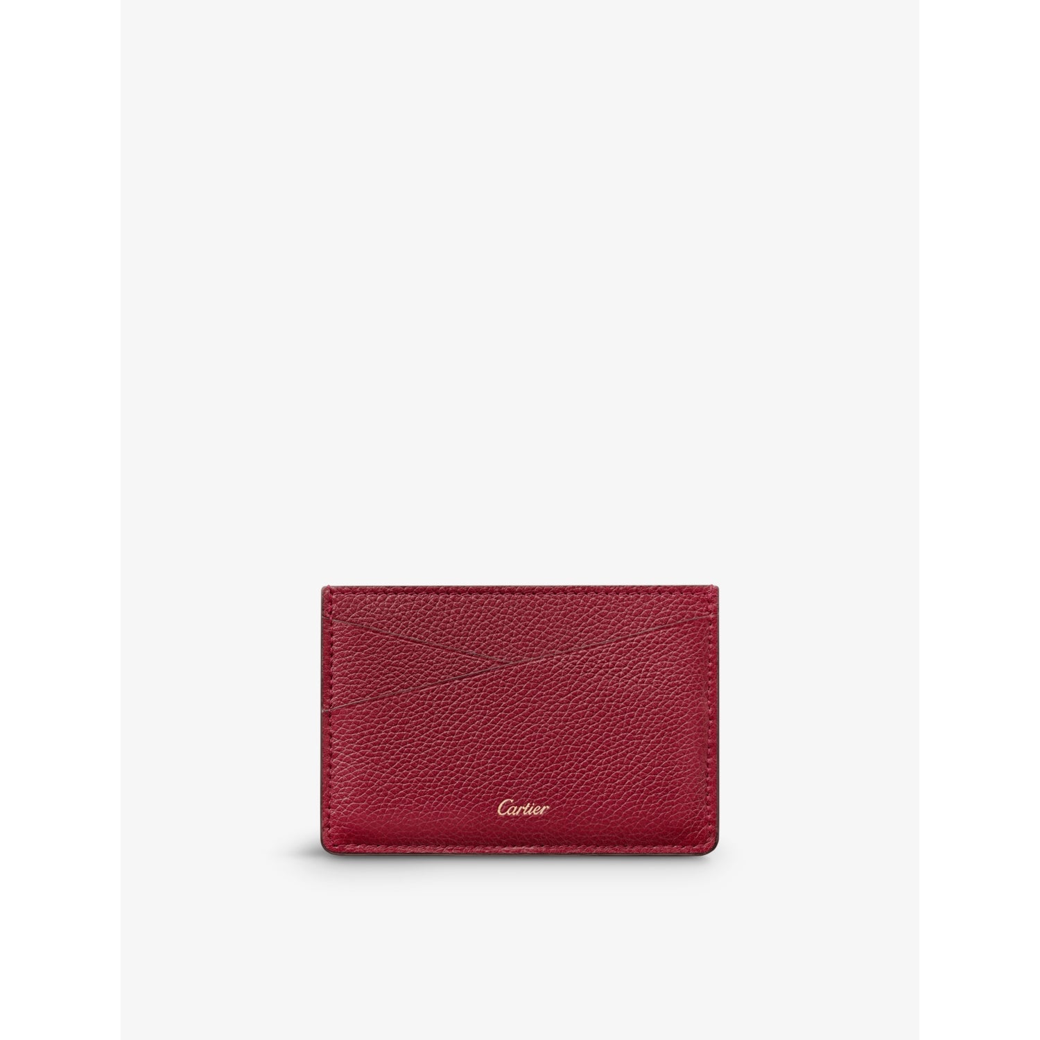 Cartier Panthère Graphique leather card holder with gold motif - British product