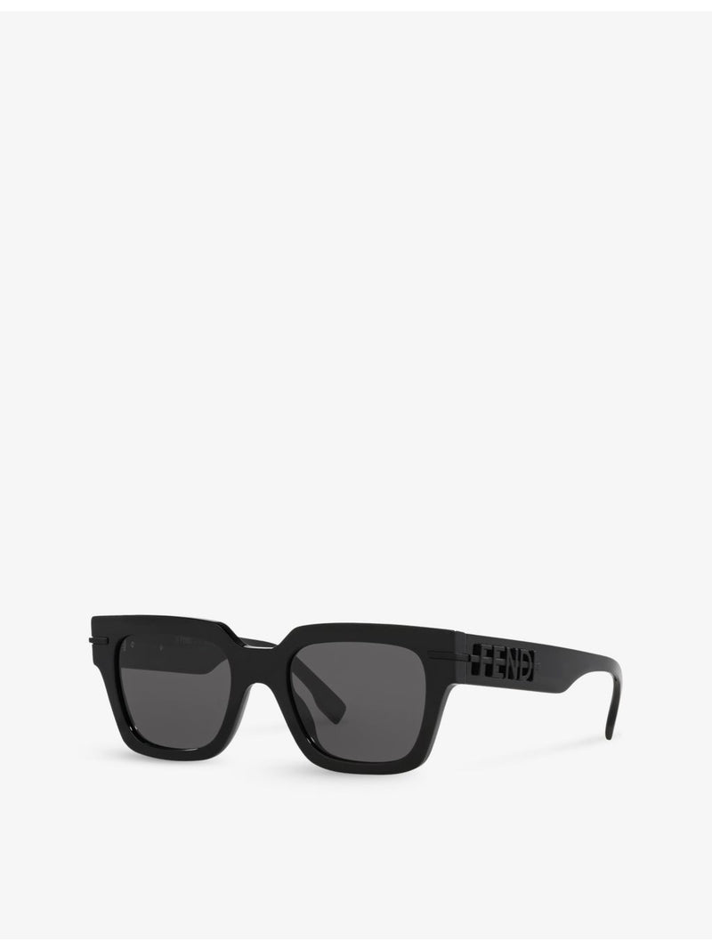 Fendi FE40078I irregular-frame acetate sunglasses, imported from the UK