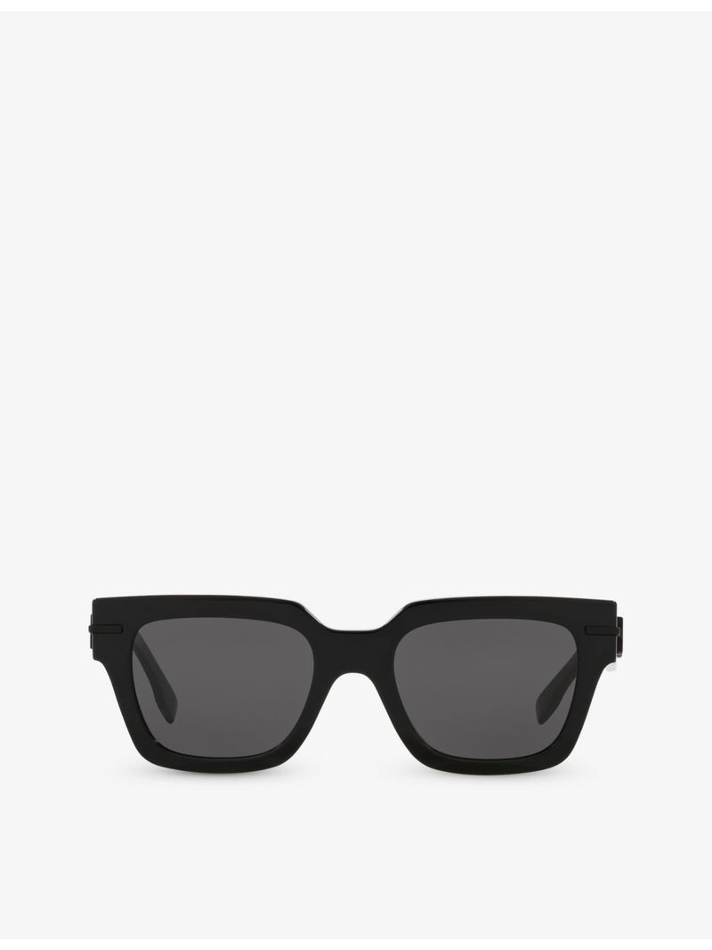 Fendi FE40078I irregular-frame acetate sunglasses, imported from the UK