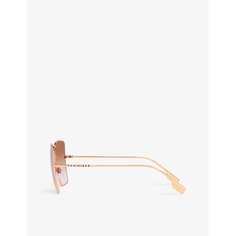 Burberry Daphne square frame metal sunglasses, UK version