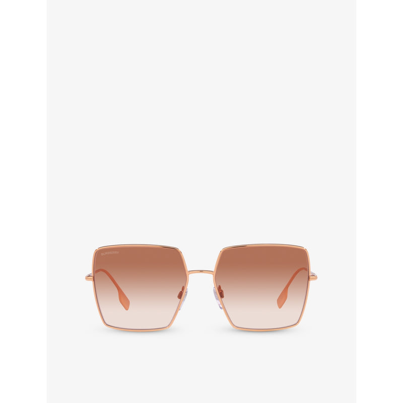 Burberry Daphne square frame metal sunglasses, UK version