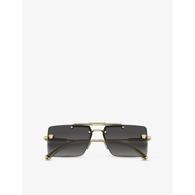 Versace rectangular metal sunglasses VE2245 (British brand)