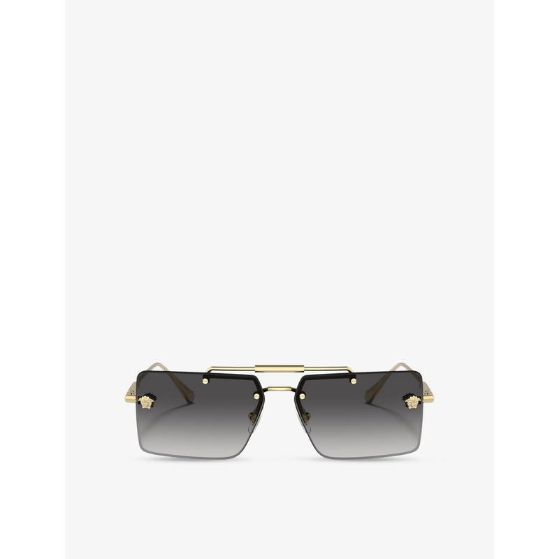 Versace rectangular metal sunglasses VE2245 (British brand)