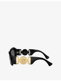 Versace oval-frame nylon sunglasses VE4425U, UK version