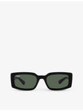 Ray-Ban RB3796 pillow-frame sunglasses metal frame polyamide lenses, UK version