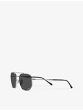 Ray-Ban RB3707 gunmetal sunglasses with irregular frame (British brand)