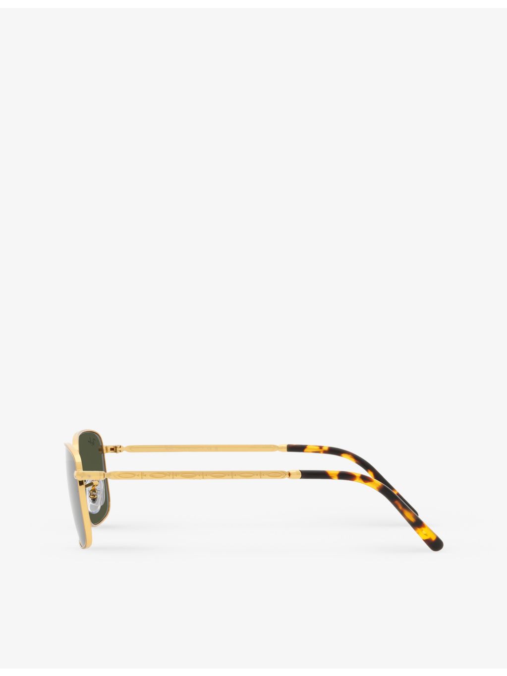 Ray-Ban RB3717 rectangular gold metal sunglasses, UK version