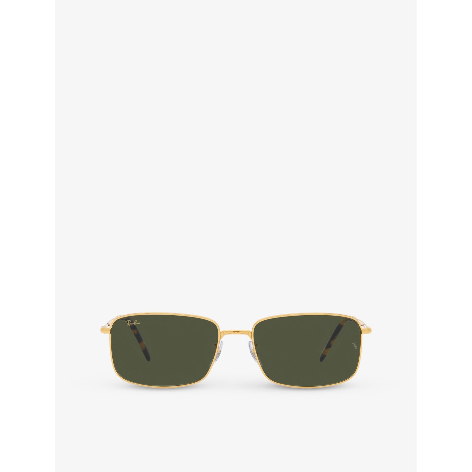 Ray-Ban RB3717 rectangular gold metal sunglasses, UK version