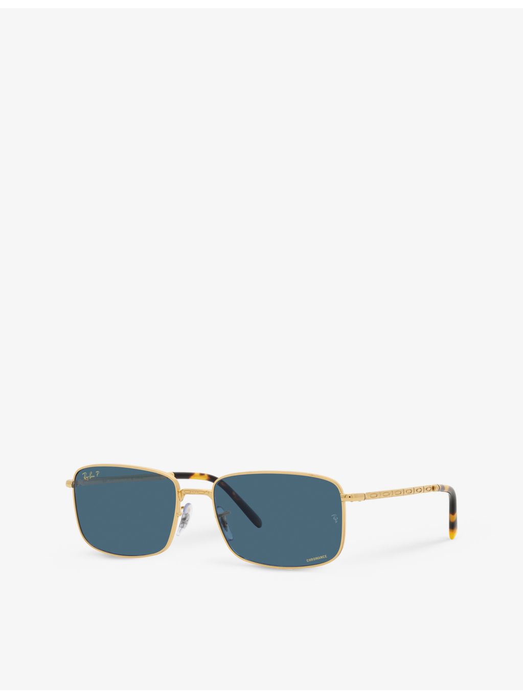 Ray-Ban RB3717 rectangle metal sunglasses, imported from the UK