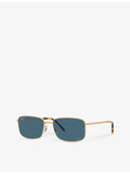 Ray-Ban RB3717 rectangle metal sunglasses, imported from the UK