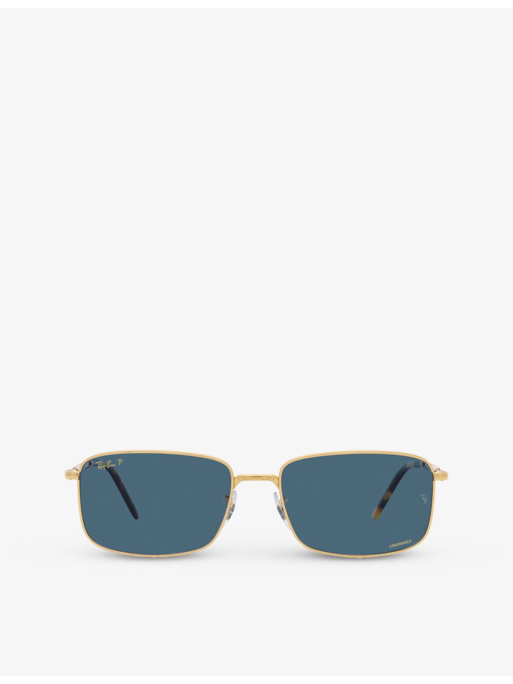 Ray-Ban RB3717 rectangle metal sunglasses, imported from the UK