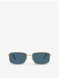Ray-Ban RB3717 rectangle metal sunglasses, imported from the UK