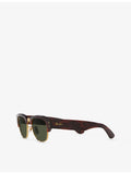 Ray-Ban Mega Clubmaster square acetate sunglasses, UK version