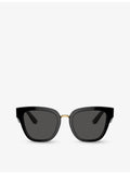 Dolce & Gabbana DG4437 butterfly-frame acetate sunglasses, imported from the UK