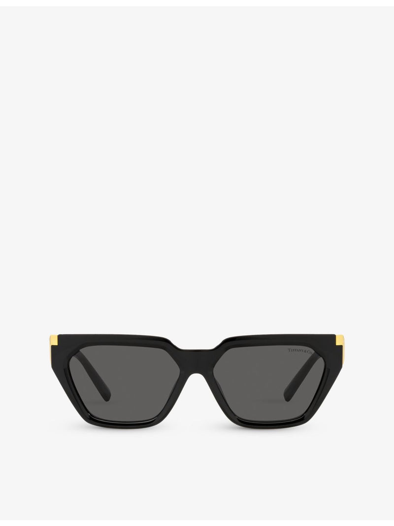 Tiffany & Co TF4205U acetate sunglasses with irregular frame, UK version