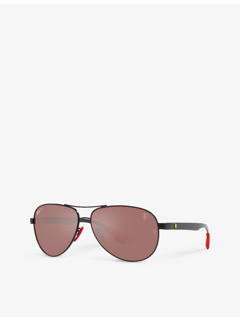 Ray-Ban Scuderia Ferrari pilot-frame metal sunglasses - British product