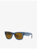 Ray-Ban Mega Wayfarer square-frame acetate sunglasses - British product