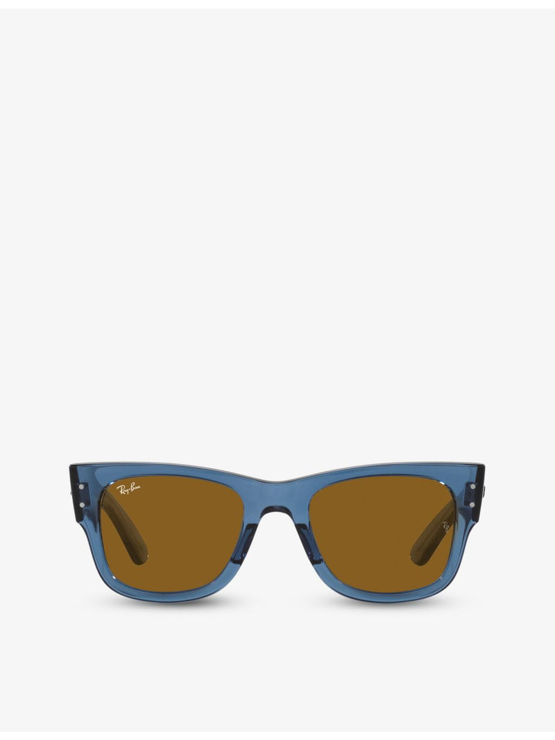 Ray-Ban Mega Wayfarer square-frame acetate sunglasses - British product