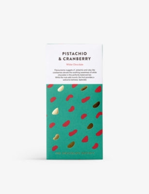 The Chocolate Society pistachio cranberry white chocolate 80g, imported from the UK