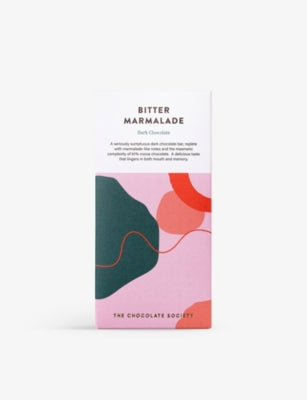 The Chocolate Society bitter marmalade dark chocolate bar 80g - British product
