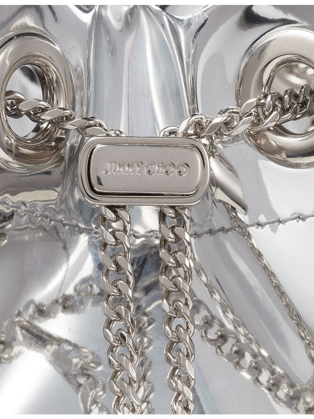 Jimmy Choo Bon Bon metallic-woven cross-body bag, UK version