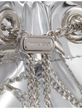 Jimmy Choo Bon Bon metallic-woven cross-body bag, UK version