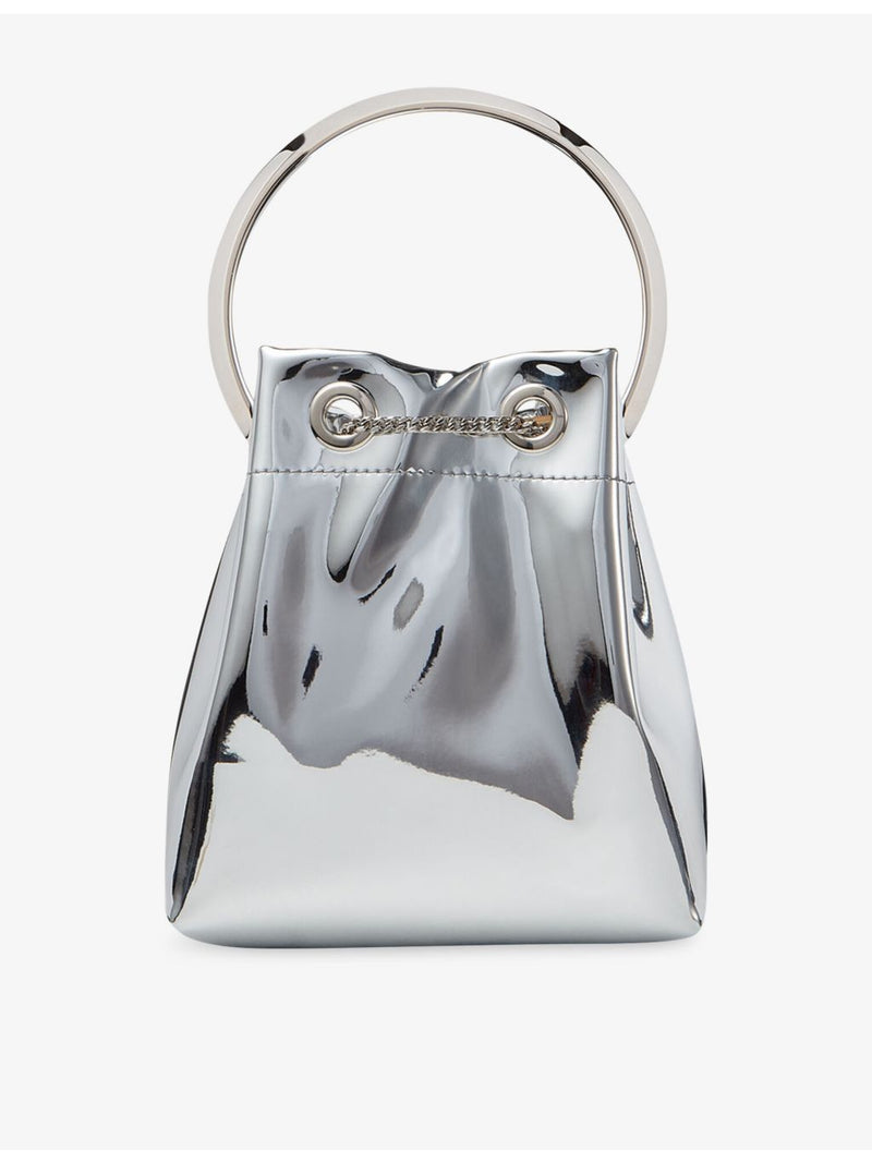 Jimmy Choo Bon Bon metallic-woven cross-body bag, UK version
