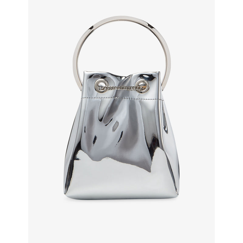 Jimmy Choo Bon Bon metallic-woven cross-body bag, UK version