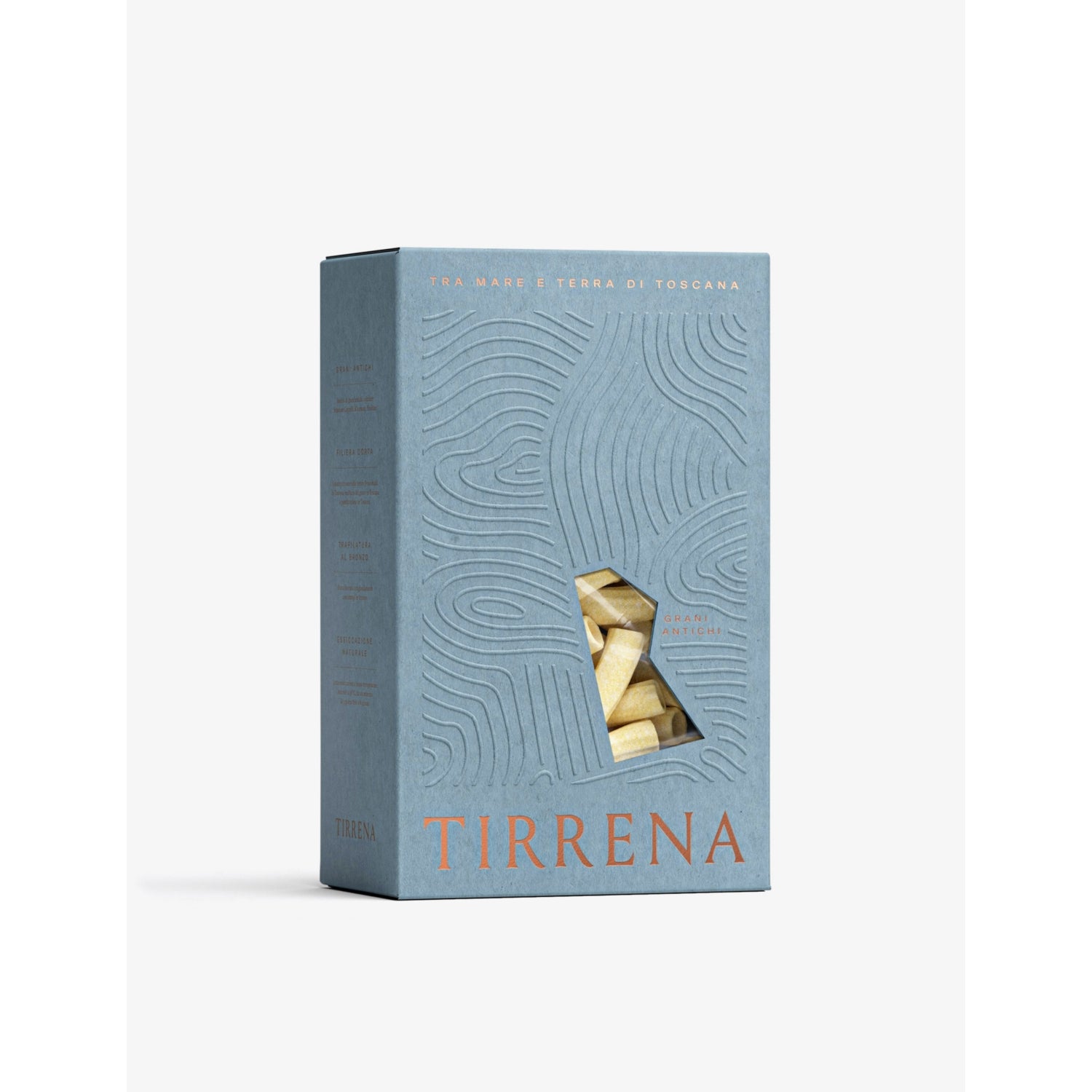 Tirrena tortiglioni pasta semi whole wheat 500g, UK version
