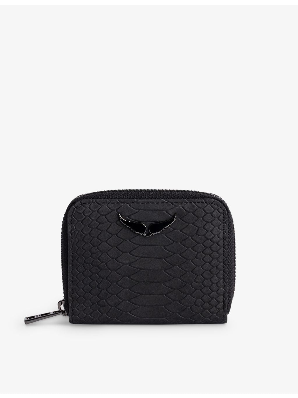 Zadig & Voltaire mini wing-embellished leather purse - British product