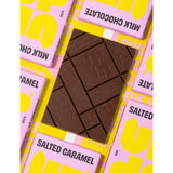 UP-UP salted caramel milk chocolate 130g - British product
