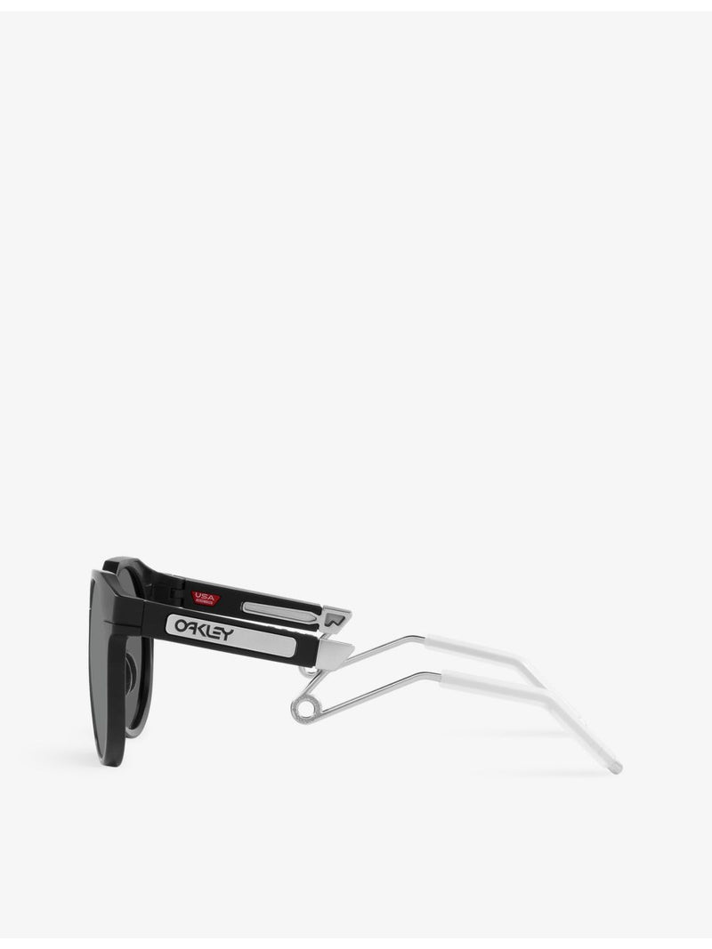 Oakley OO9279 round-frame metal sunglasses (British brand)