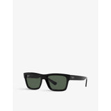 Ray-Ban Warren acetate sunglasses with rectangle frame (British brand)