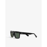 Ray-Ban Warren acetate sunglasses with rectangle frame (British brand)